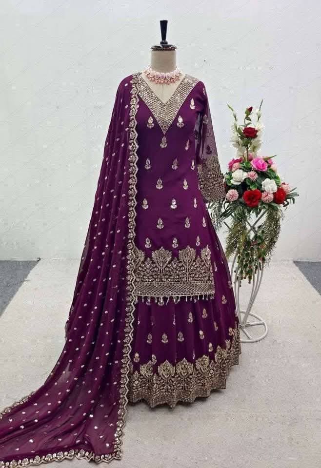 Premium Soft Jorjet Three piece