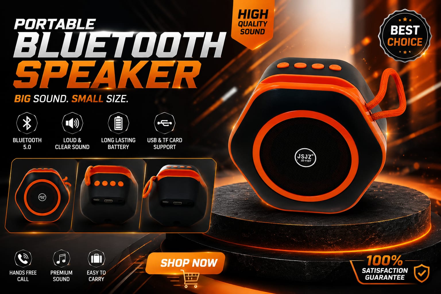 SJZ JZ-1137 Wireless SpeakeJr