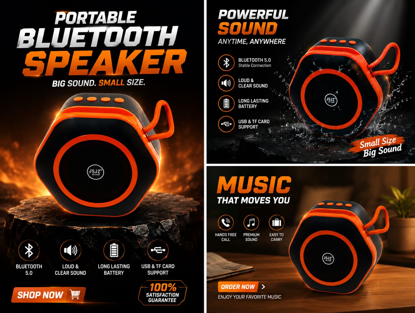 SJZ JZ-1137 Wireless SpeakeJr